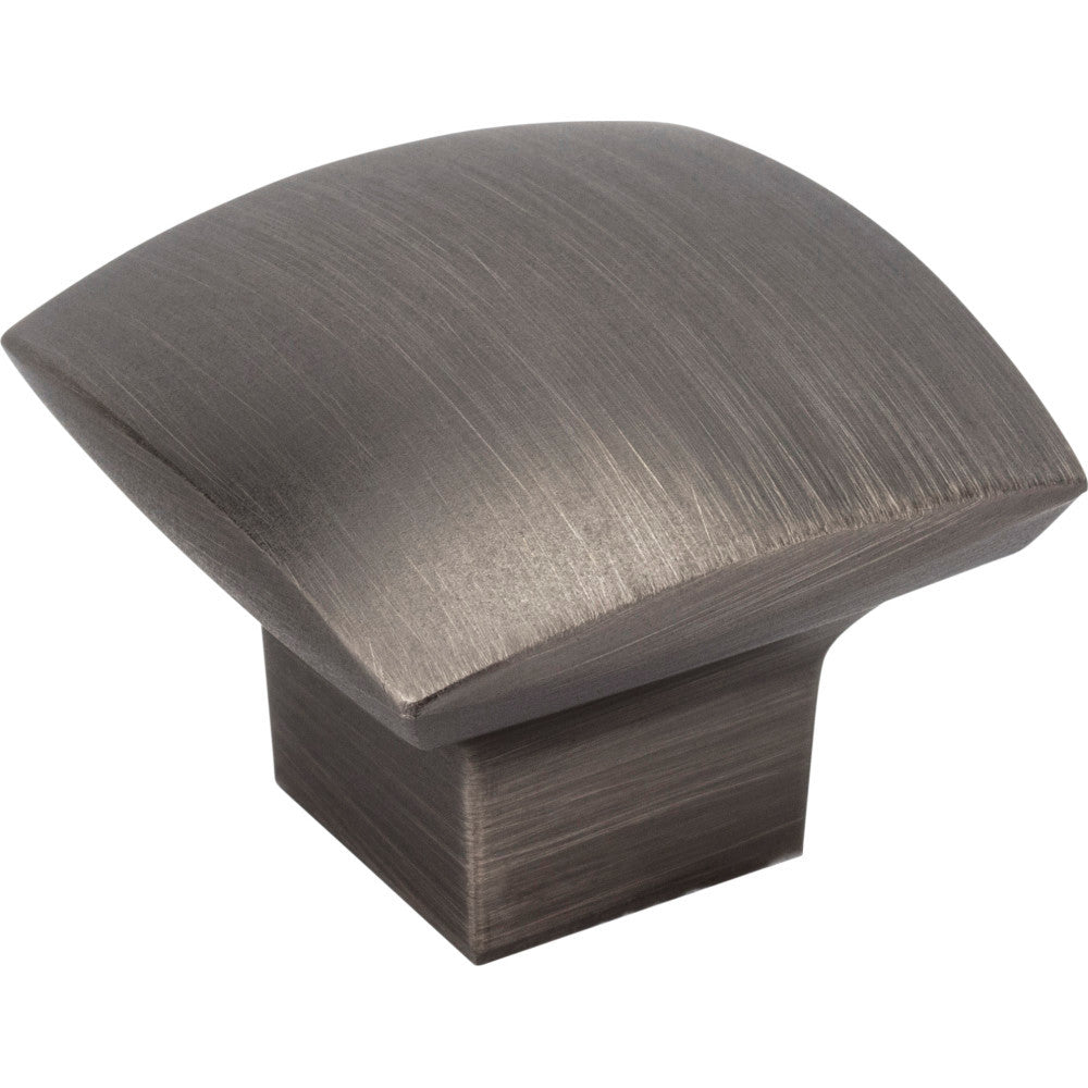 Jeffrey Alexander 431BNBDL: 1-3/16" Sonoma Square Cabinet Knob - Brushed Pewter