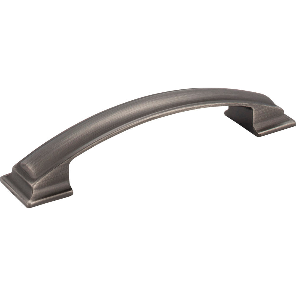 Jeffrey Alexander 435-128BNBDL: 128mm cc Annadale Arch Bar Cabinet Pull - Brushed Pewter