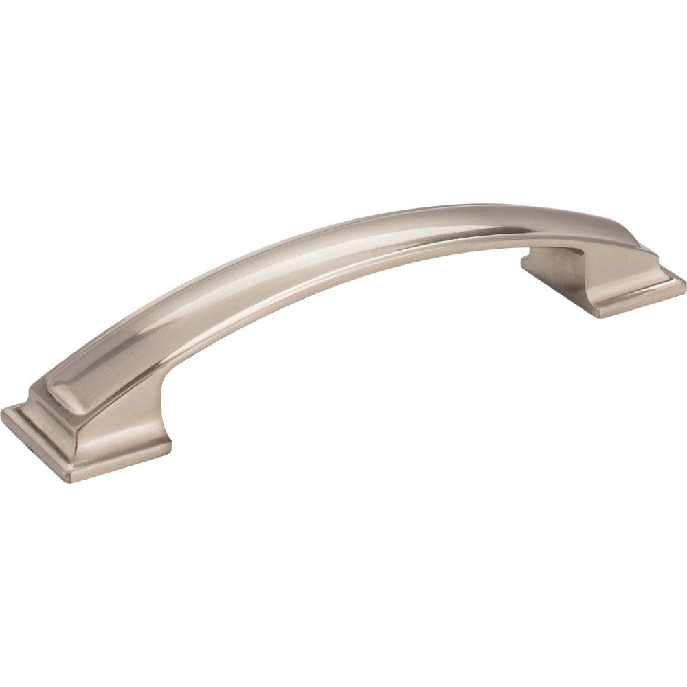 Jeffrey Alexander 435-128SN: 128mm cc Annadale Arch Bar Cabinet Pull - Satin Nickel