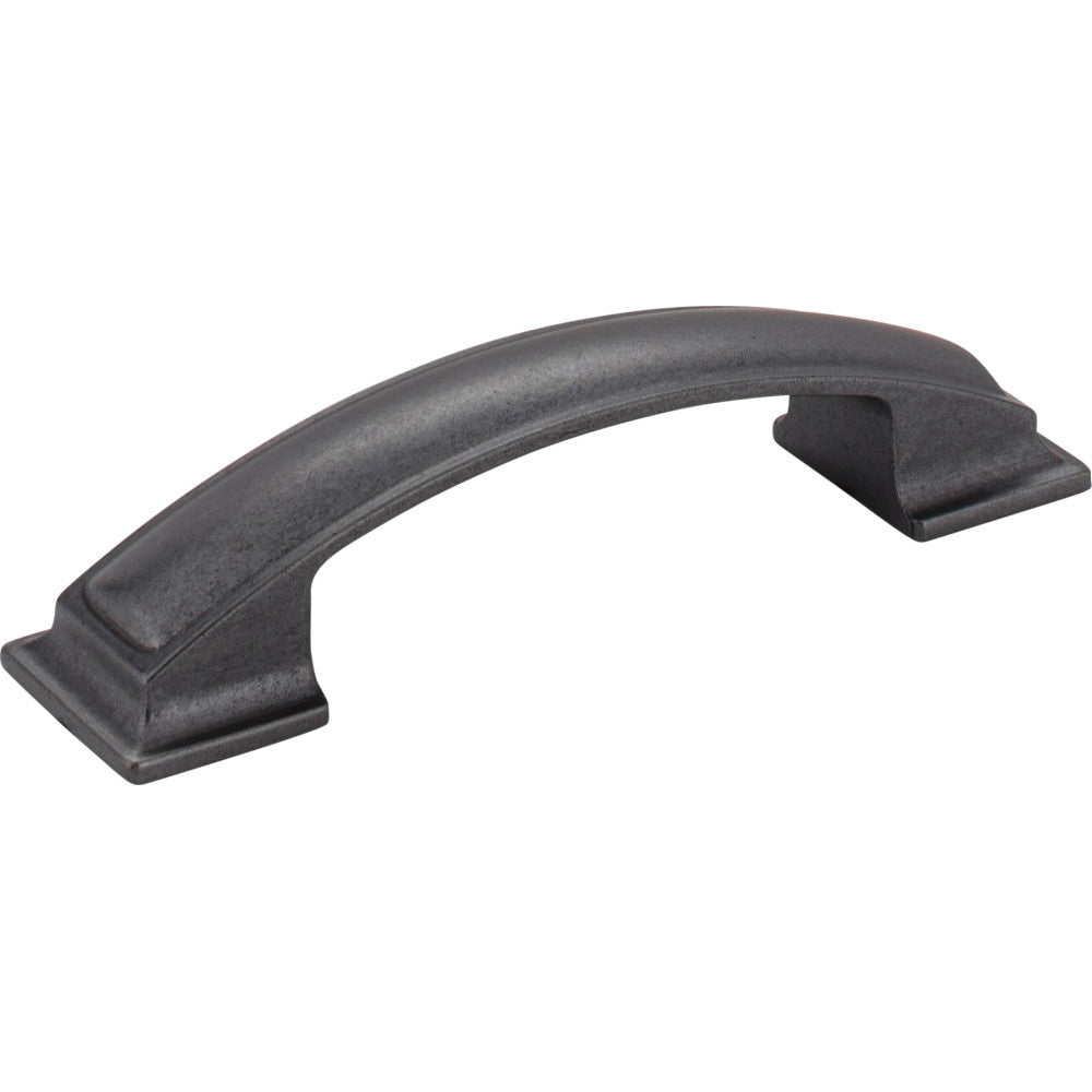 Jeffrey Alexander 435-96DACM: 96mm cc Annadale Arch Bar Cabinet Pull - Gun Metal