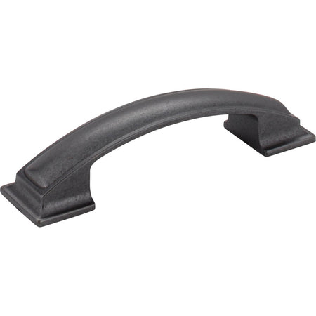 Jeffrey Alexander 435-96DACM: 96mm cc Annadale Arch Bar Cabinet Pull - Gun Metal