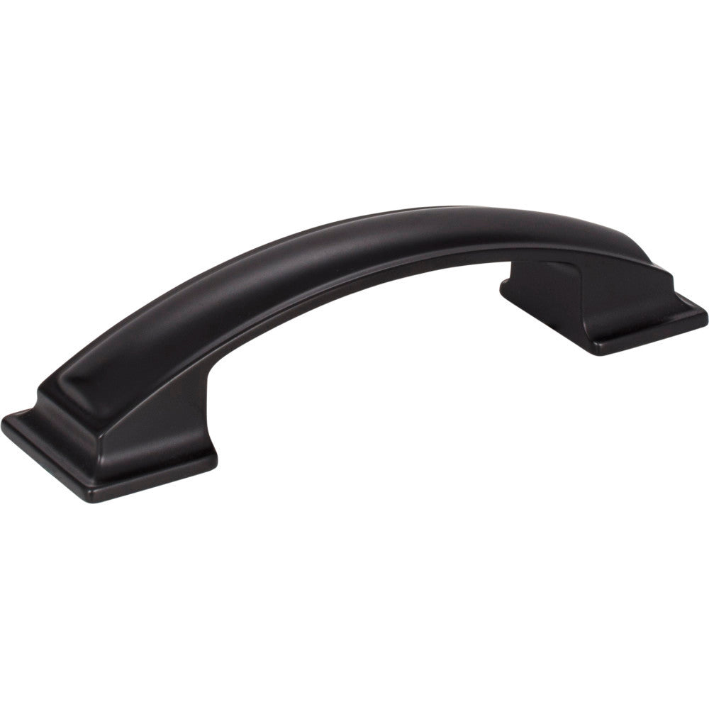 Jeffrey Alexander 435-96MB: 96mm cc Annadale Arch Bar Cabinet Pull - Matte Black