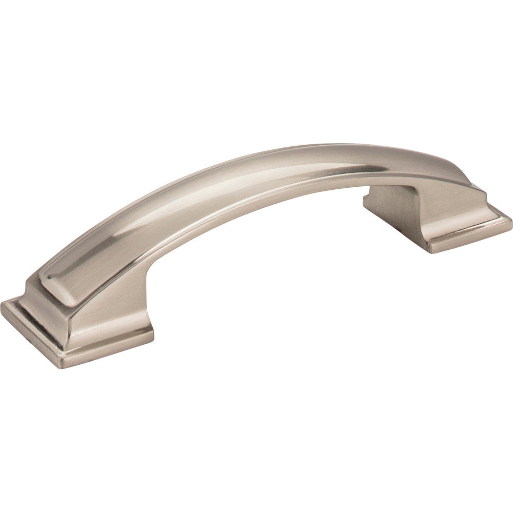 Jeffrey Alexander 435-96SN: 96mm cc Annadale Arch Bar Cabinet Pull - Satin Nickel