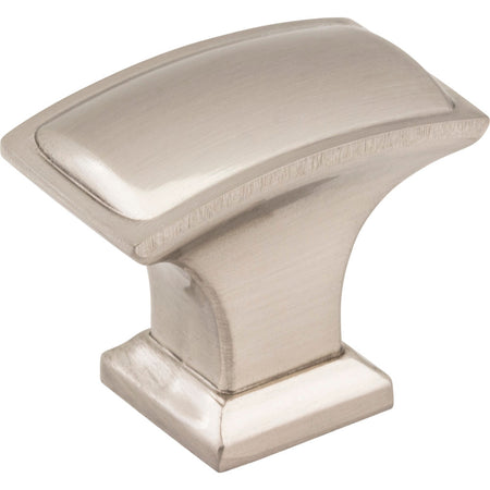 Jeffrey Alexander 435L-SN: 1-1/2" Annadale Rectangular Cabinet Knob - Satin Nickel