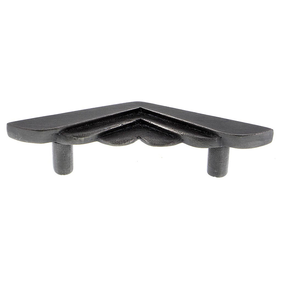 Hawk Hill 435SP: 5" cc Heart Cabinet Pull - Satin Pewter