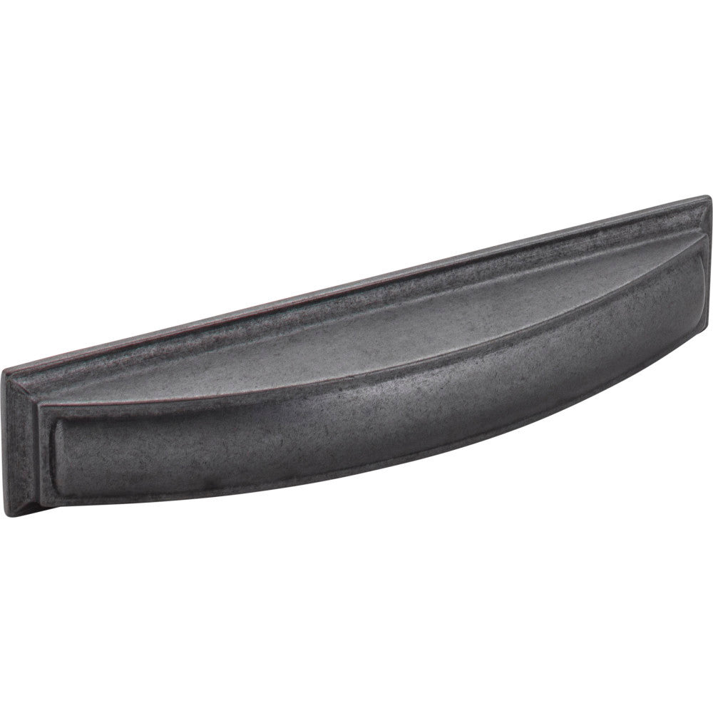 Jeffrey Alexander 436-128DACM: 128mm cc Annadale Cup Cabinet Pull - Gun Metal