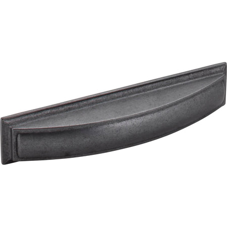 Jeffrey Alexander 436-128DACM: 128mm cc Annadale Cup Cabinet Pull - Gun Metal