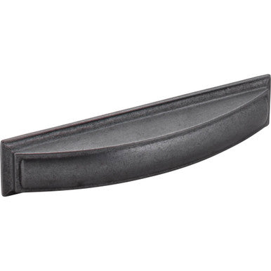 Jeffrey Alexander 436-128DACM: 128mm cc Annadale Cup Cabinet Pull - Gun Metal
