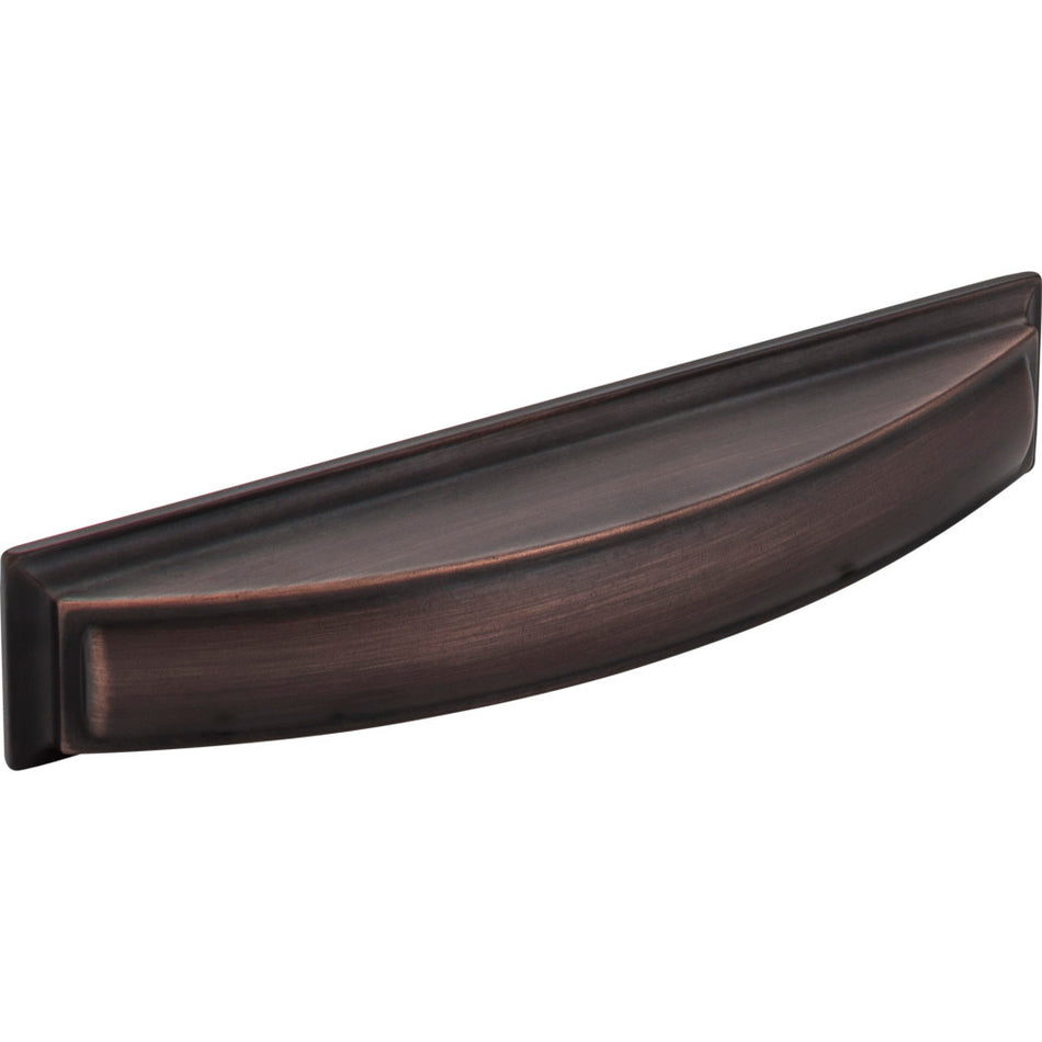 Jeffrey Alexander 436-128DBAC: 128mm cc Annadale Cup Cabinet Pull - Brushed Oil Rubbed Bronze