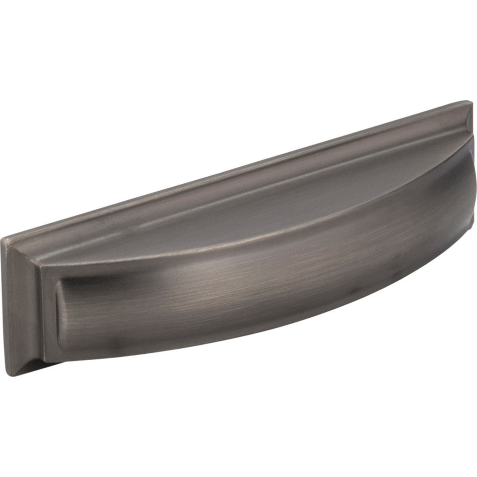 Jeffrey Alexander 436-96BNBDL: 96mm cc Annadale Cup Cabinet Pull - Brushed Pewter