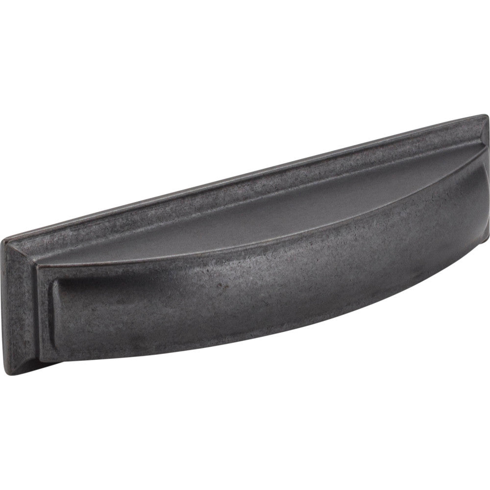 Jeffrey Alexander 436-96DACM: 96mm cc Annadale Cup Cabinet Pull - Gun Metal