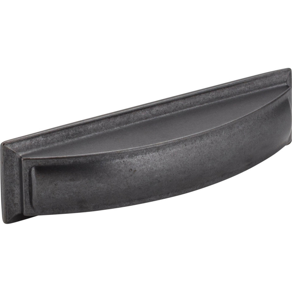 Jeffrey Alexander 436-96DACM: 96mm cc Annadale Cup Cabinet Pull - Gun Metal