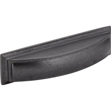Jeffrey Alexander 436-96DACM: 96mm cc Annadale Cup Cabinet Pull - Gun Metal