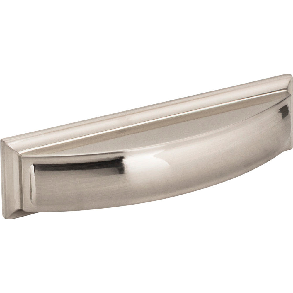 Jeffrey Alexander 436-96SN: 96mm cc Annadale Cup Cabinet Pull - Satin Nickel
