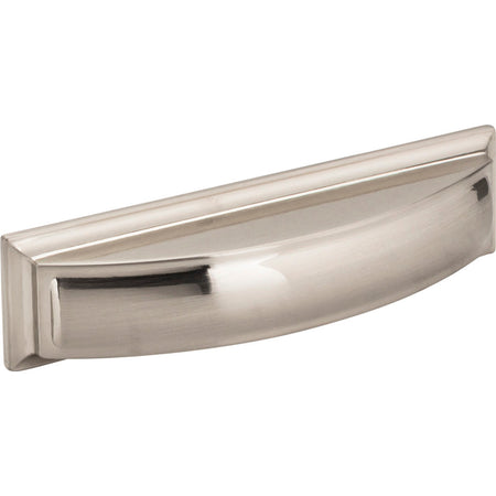 Jeffrey Alexander 436-96SN: 96mm cc Annadale Cup Cabinet Pull - Satin Nickel