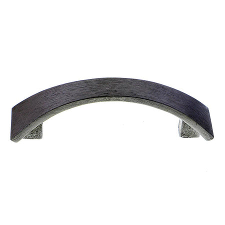 Hawk Hill 436SP: 4-1/2" cc Double Arc Cabinet Pull - Satin Pewter