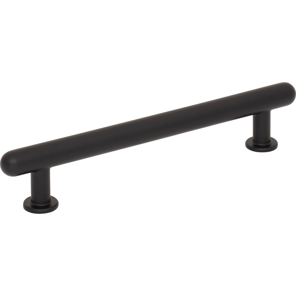 Top Knobs TK3332BLK: 5-1/16" Lambert Bar Cabinet Pull - Flat Black