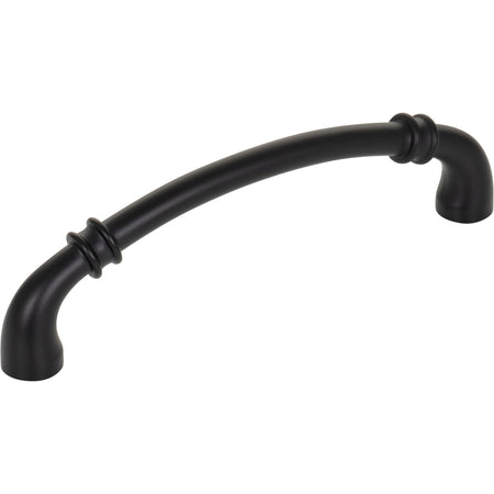 Jeffrey Alexander 445-128MB: 128mm cc Marie Cabinet Pull - Matte Black