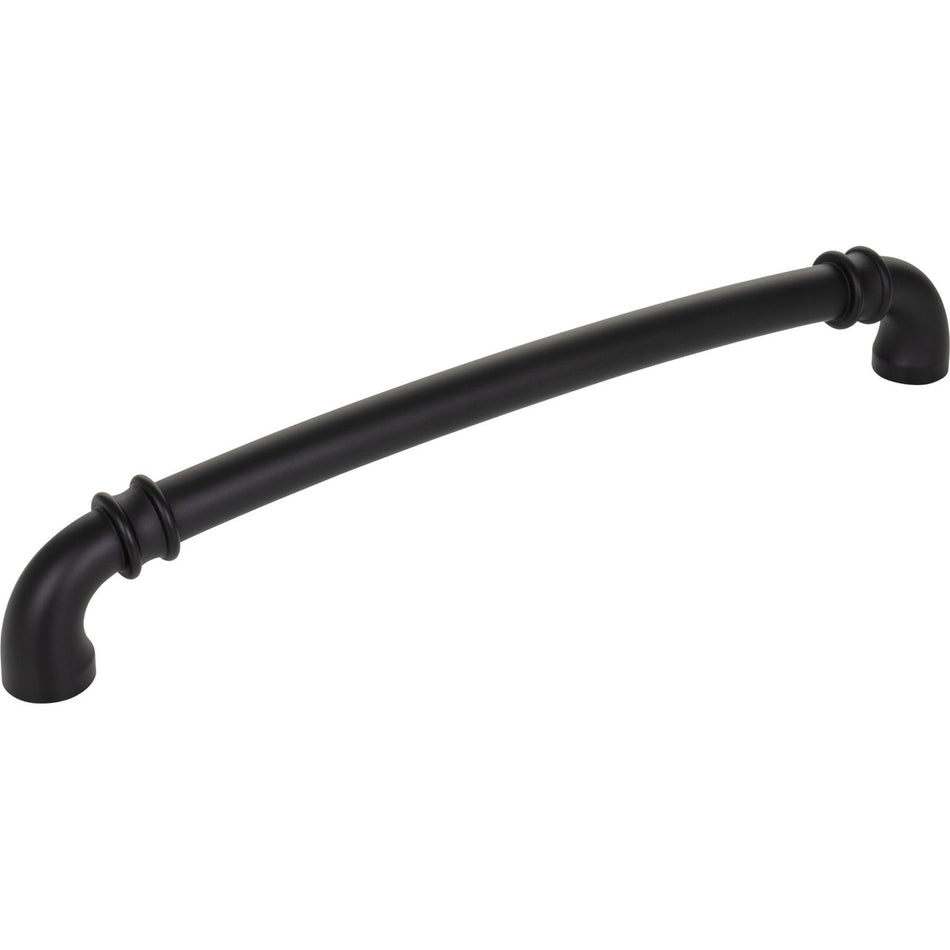 Jeffrey Alexander 445-12MB: 12" cc Marie Appliance Pull - Matte Black
