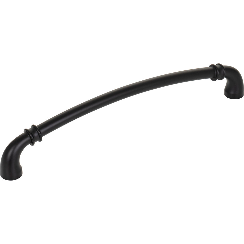 Jeffrey Alexander 445-192MB: 192mm cc Marie Cabinet Pull - Matte Black