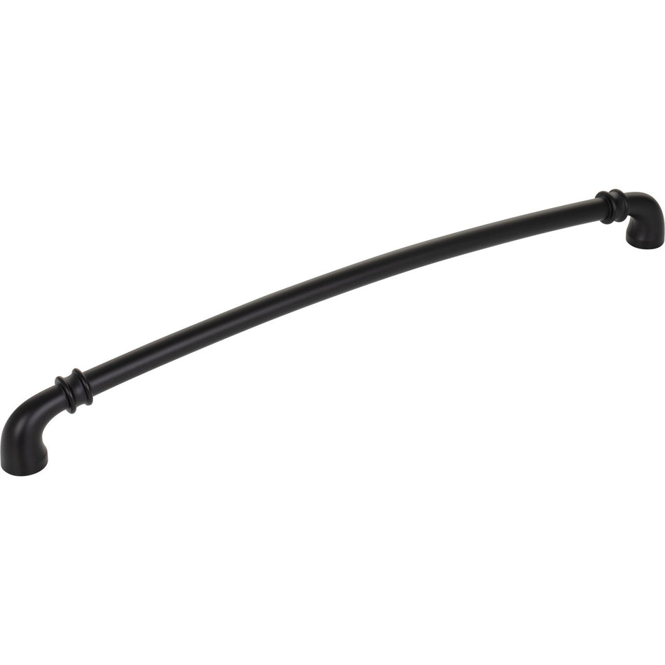 Jeffrey Alexander 445-305MB: 305mm cc Marie Cabinet Pull - Matte Black