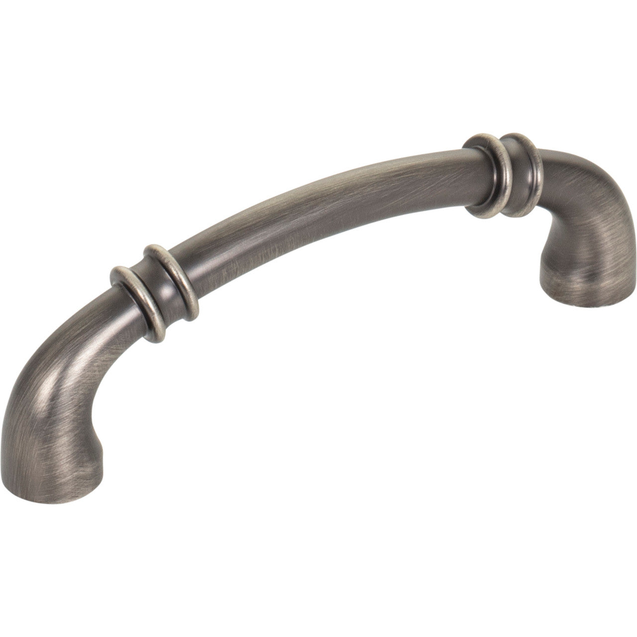 Jeffrey Alexander 445-96BNBDL: 96mm cc Marie Cabinet Pull - Brushed Pewter