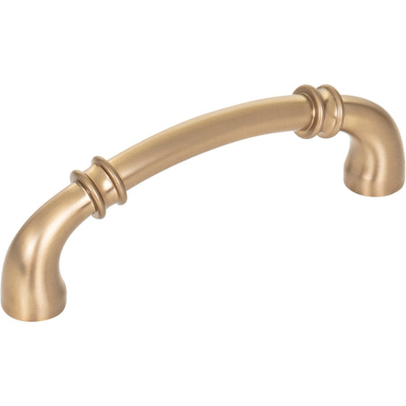 Jeffrey Alexander 445-96SBZ: 96mm cc Marie Cabinet Pull - Satin Bronze
