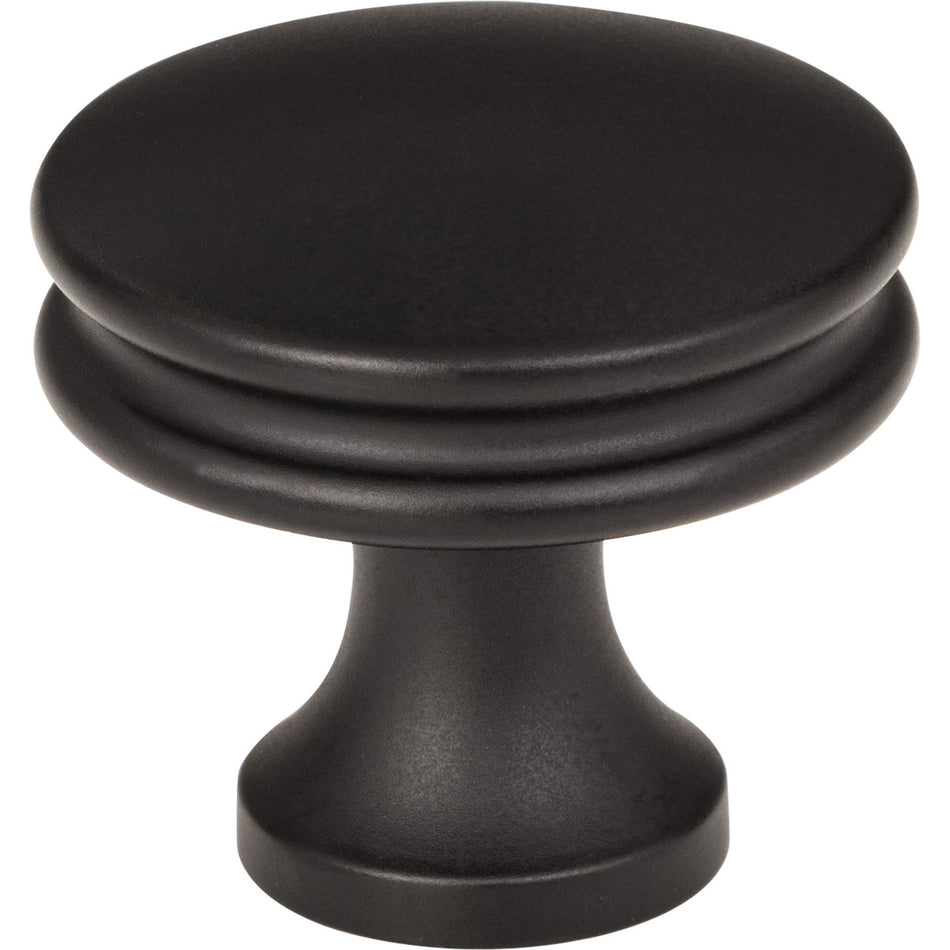 Jeffrey Alexander 445MB: 1-1/4" Marie Cabinet Knob - Matte Black