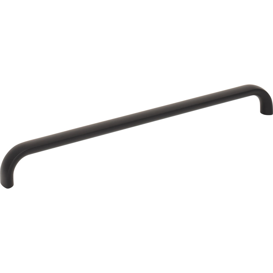 Top Knobs TK3346BLK: 8-13/16" Brockwell D-Handle Cabinet Pull - Flat Black