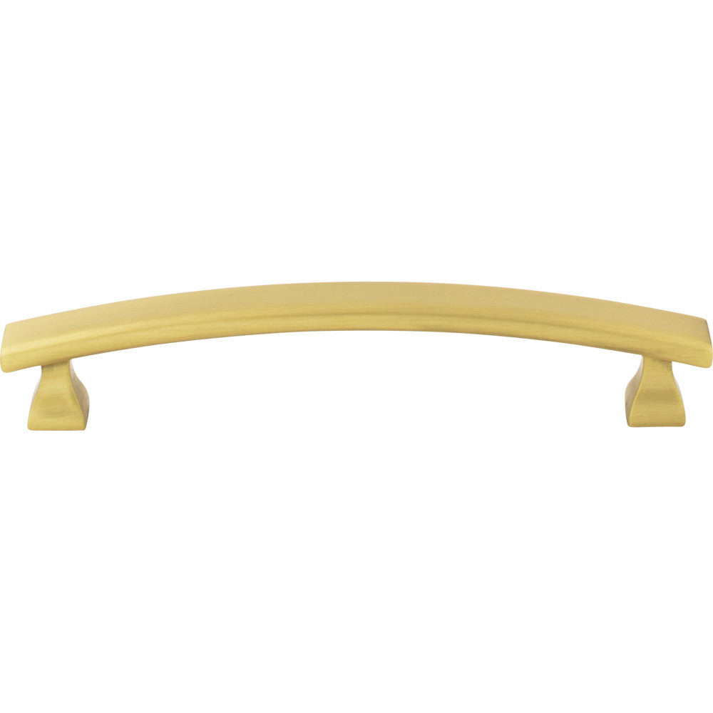 Elements 449-128BG: 128 mm cc Hadly Arch Bar Cabinet Pull - Brushed Gold