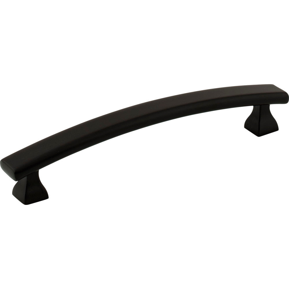Elements 449-128MB: 128 mm cc Hadly Arch Bar Cabinet Pull - Matte Black
