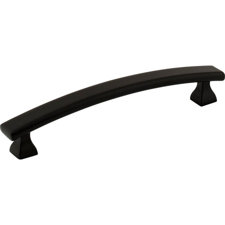 Elements 449-128MB: 128 mm cc Hadly Arch Bar Cabinet Pull - Matte Black