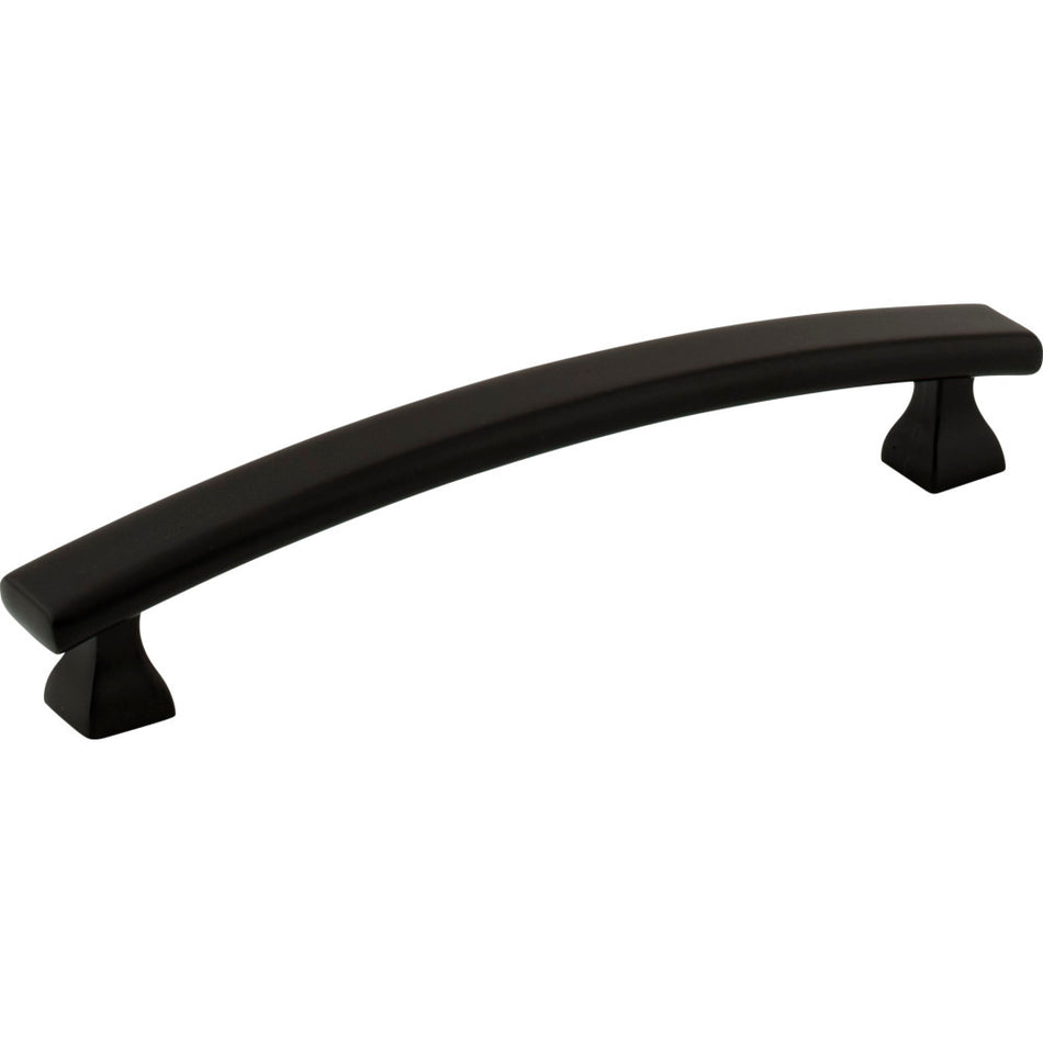 Elements 449-128MB: 128 mm cc Hadly Arch Bar Cabinet Pull - Matte Black