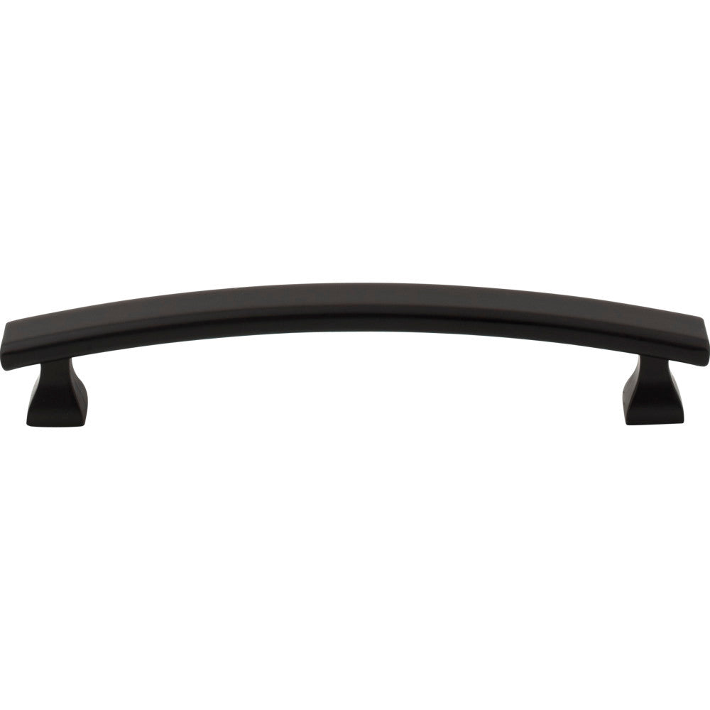 Elements 449-128MB: 128 mm cc Hadly Arch Bar Cabinet Pull - Matte Black