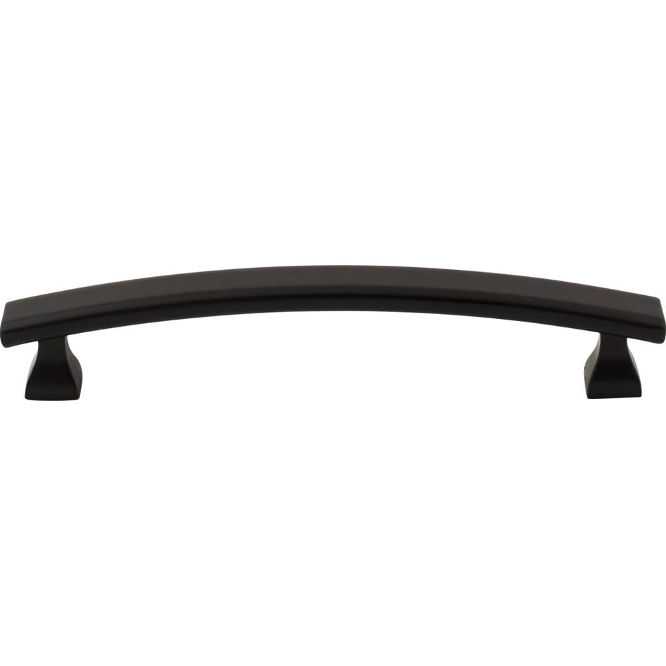 Elements 449-128MB: 128 mm cc Hadly Arch Bar Cabinet Pull - Matte Black