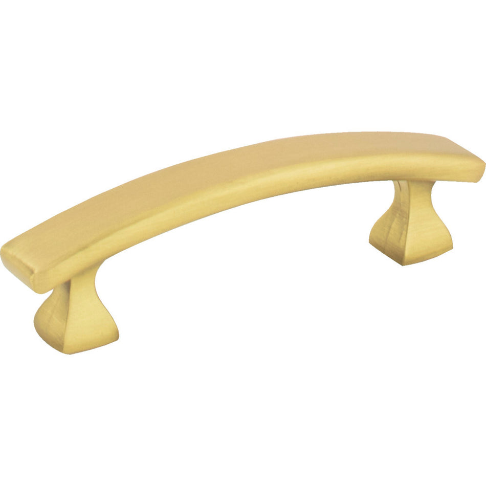 Elements 449-3BG: 3" cc Hadly Arch Bar Cabinet Pull - Brushed Gold
