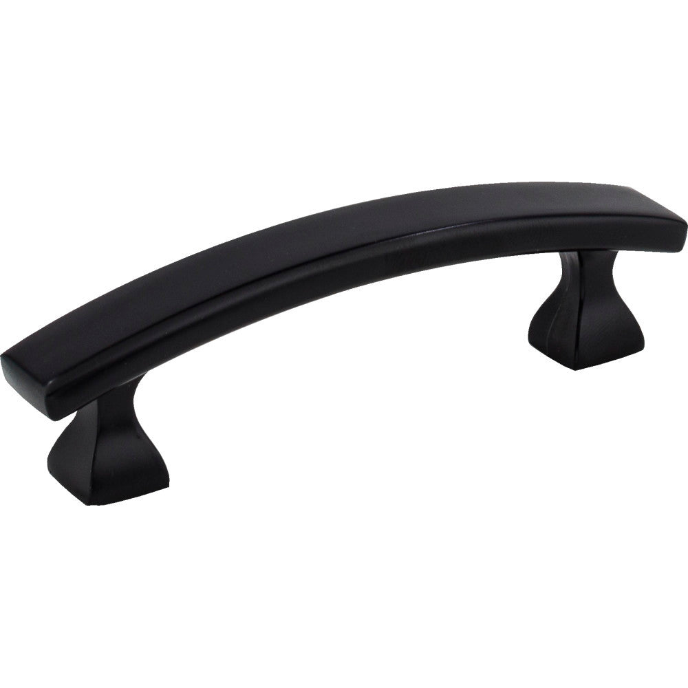 Elements 449-3MB: 3" cc Hadly Arch Bar Cabinet Pull - Matte Black