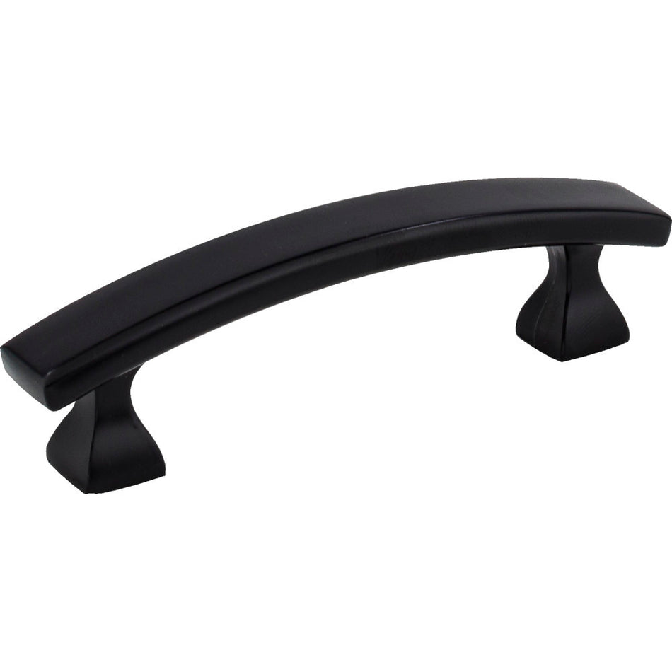Elements 449-3MB: 3" cc Hadly Arch Bar Cabinet Pull - Matte Black