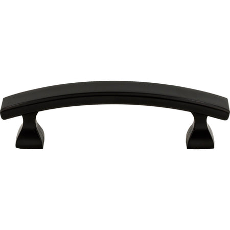 Elements 449-3MB: 3" cc Hadly Arch Bar Cabinet Pull - Matte Black