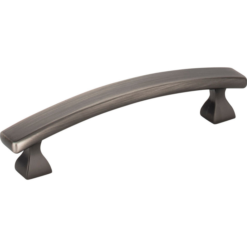 Elements 449-96BNBDL: 96 mm cc Hadly Arch Bar Cabinet Pull - Brushed Pewter