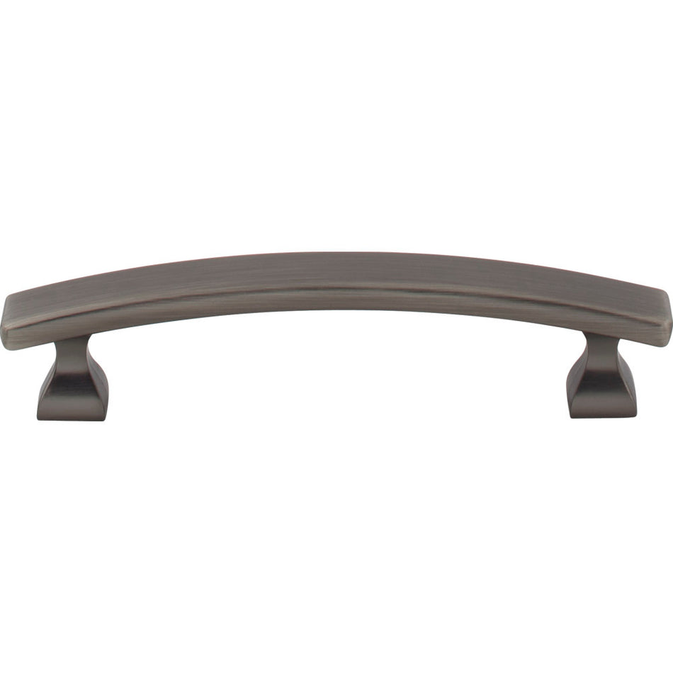 Elements 449-96BNBDL: 96 mm cc Hadly Arch Bar Cabinet Pull - Brushed Pewter