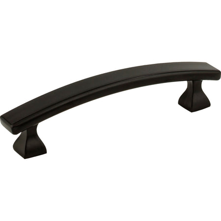 Elements 449-96MB: 96 mm cc Hadly Arch Bar Cabinet Pull - Matte Black