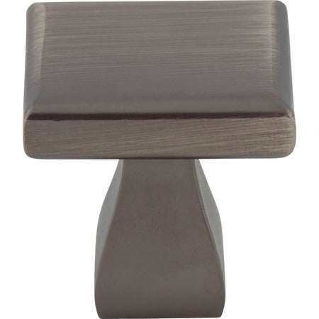 Elements 449BNBDL: 1" Hadly Square Cabinet Knob - Brushed Pewter