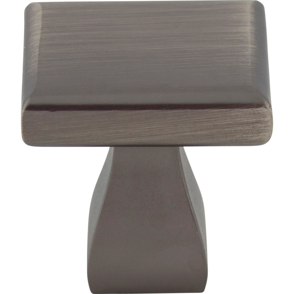 Elements 449BNBDL: 1" Hadly Square Cabinet Knob - Brushed Pewter