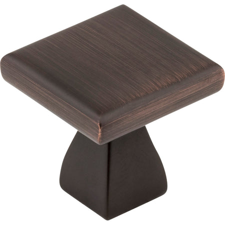 Elements 449DBAC: 1" Hadly Square Cabinet Knob - Brushed Oil Rubbed Bronze
