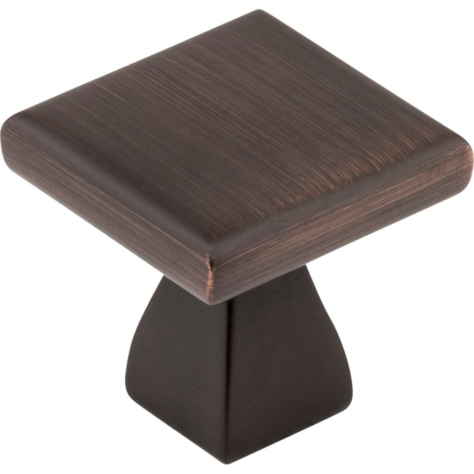 Elements 449DBAC: 1" Hadly Square Cabinet Knob - Brushed Oil Rubbed Bronze