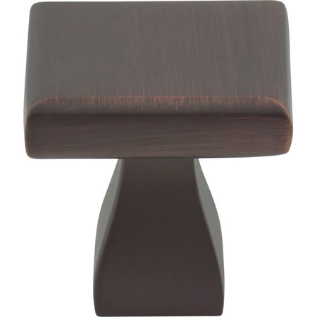 Elements 449DBAC: 1" Hadly Square Cabinet Knob - Brushed Oil Rubbed Bronze