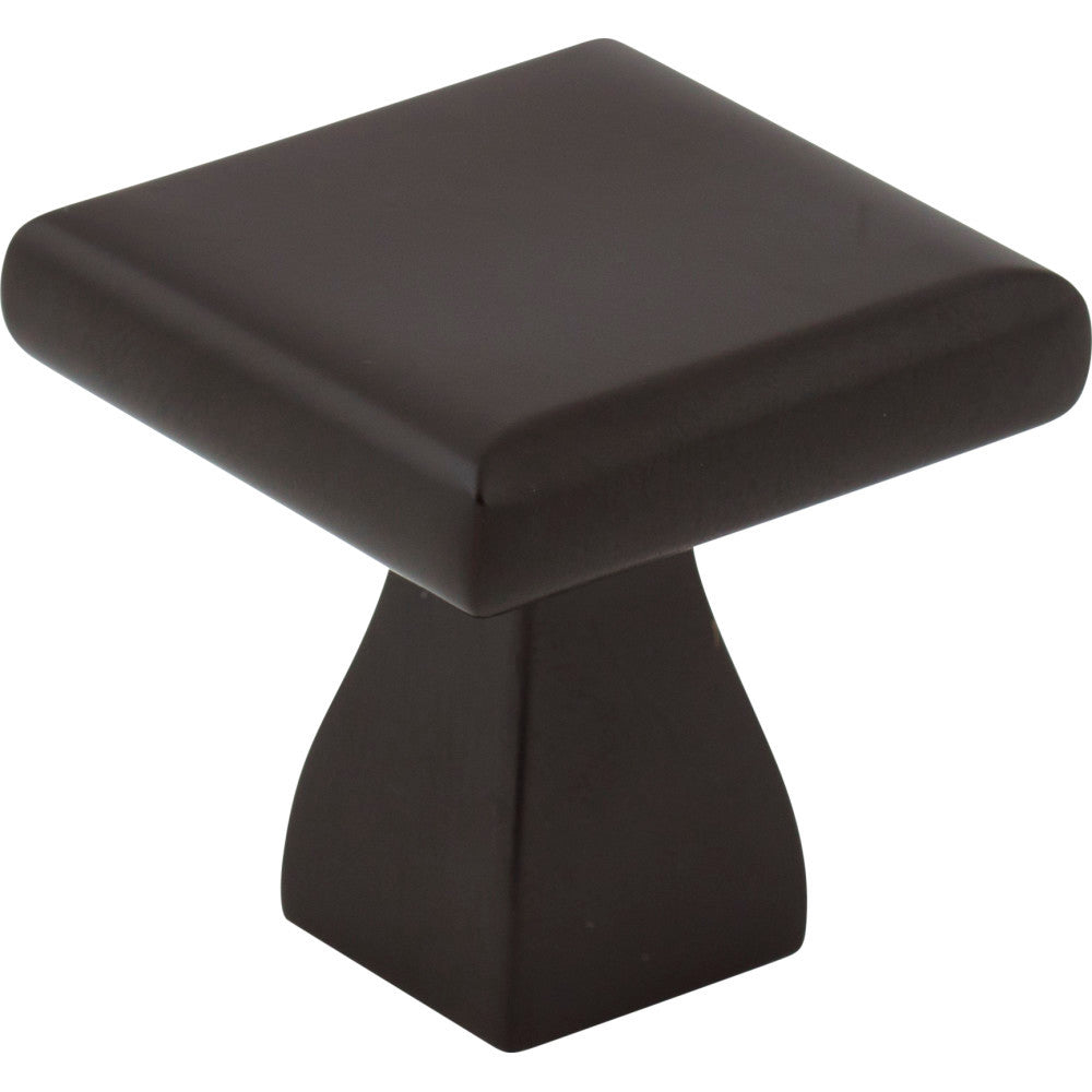 Elements 449MB: 1" Hadly Square Cabinet Knob - Matte Black