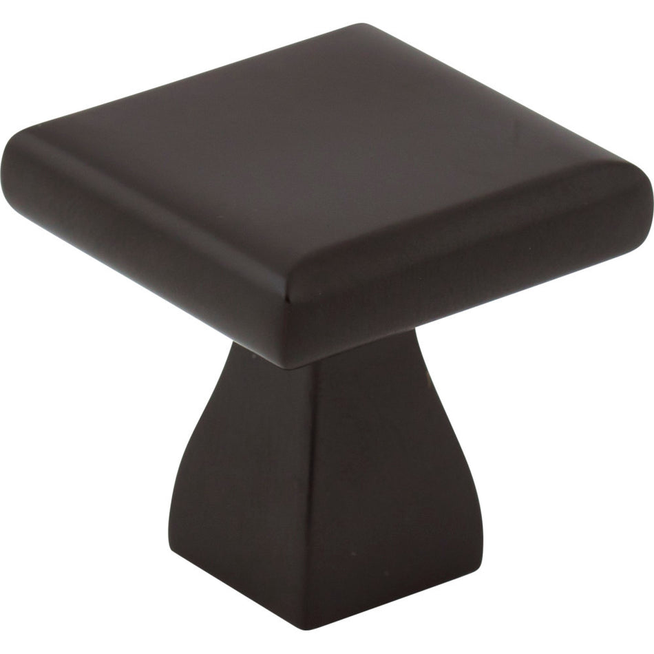 Elements 449MB: 1" Hadly Square Cabinet Knob - Matte Black