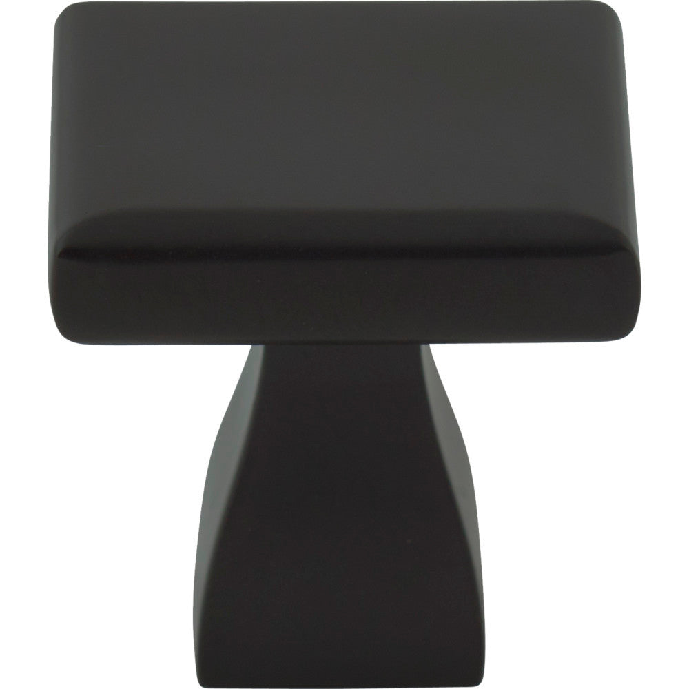 Elements 449MB: 1" Hadly Square Cabinet Knob - Matte Black